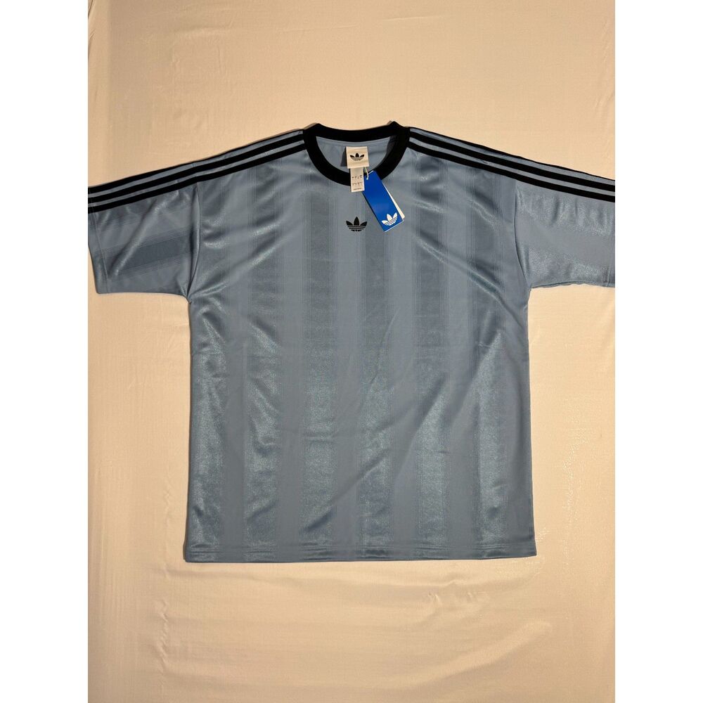 NWT Adidas Adicolor Jacquard Jersey | Ash Blue | Size Large